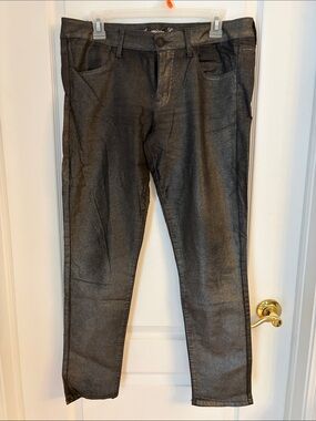 American Eagle Outfitters Black Coated Jeggings
